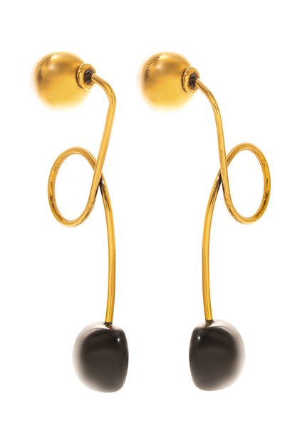 Серьги DRIES VAN NOTEN золотого цвета по цене 39050 руб., арт. 242-018221-062/G0LD, фото 3 Серьги DRIES VAN NOTEN, арт. 242-018221-062/G0LD, фото 3