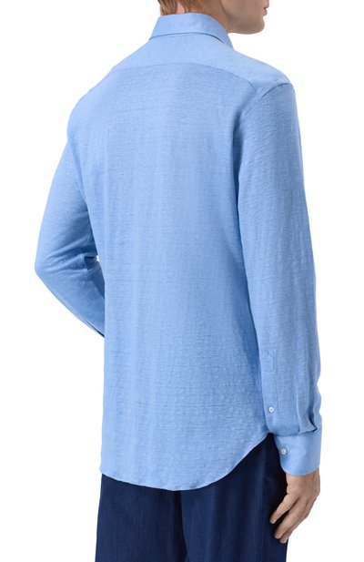 Льняная рубашка MVST, арт. SLIM/GABRIELLE/R0UND/800-JERSEY, фото 4