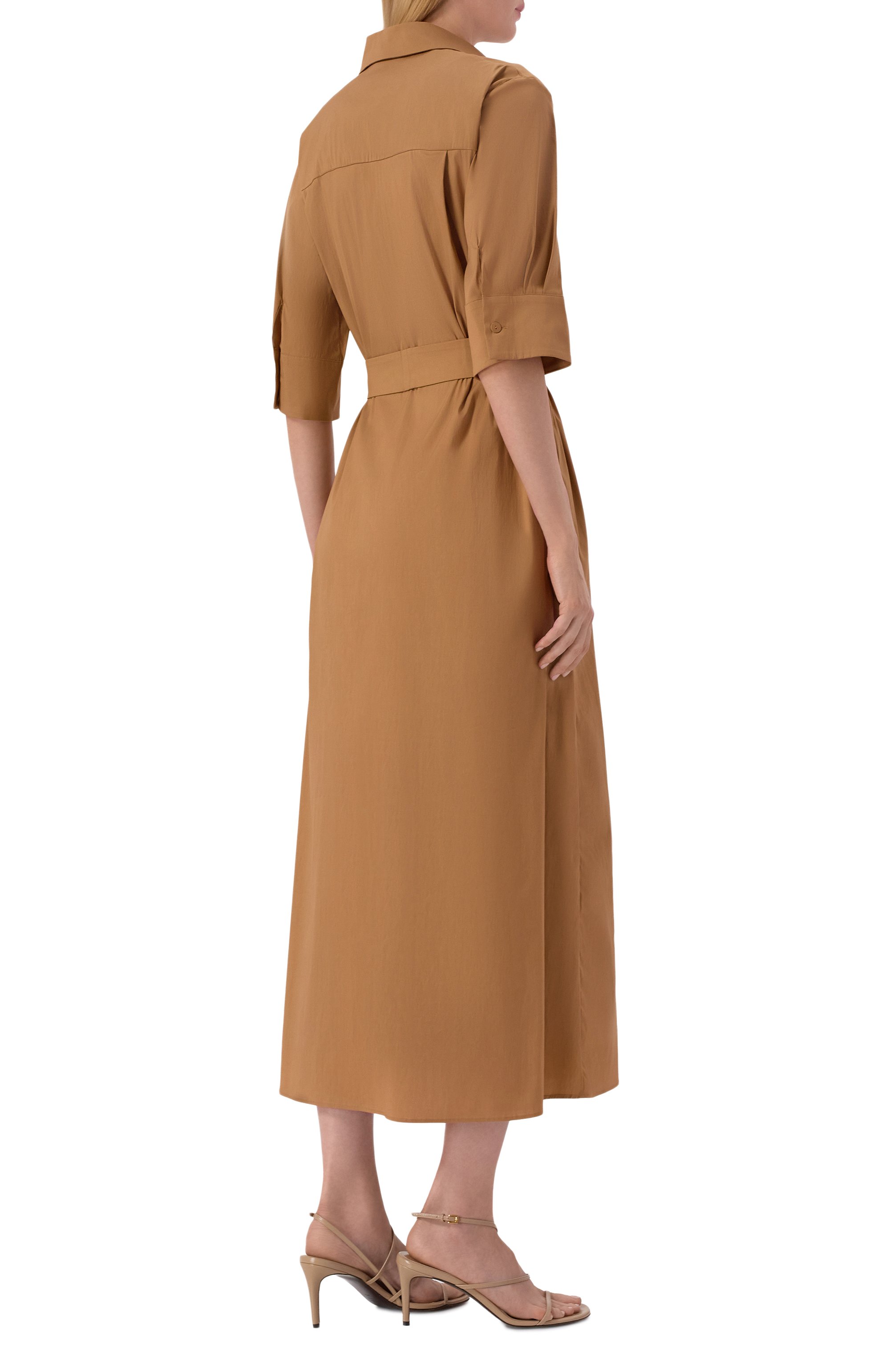 Хлопковое платье MAX MARA, арт. BCHCOGNAC 261622102, фото 3