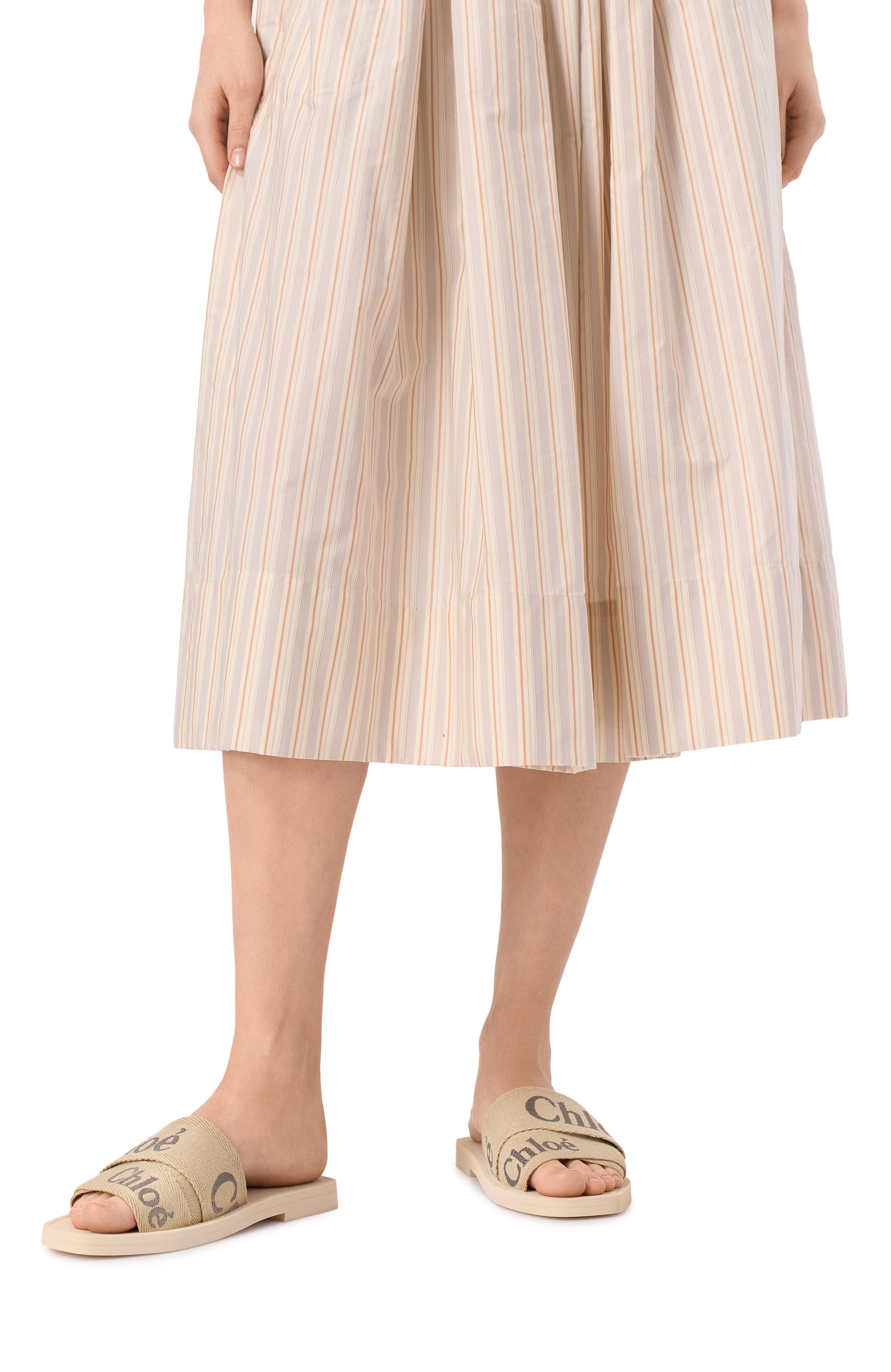 Текстильные шлепанцы woody CHLOÉ, арт. CHC25S188QT, фото 3