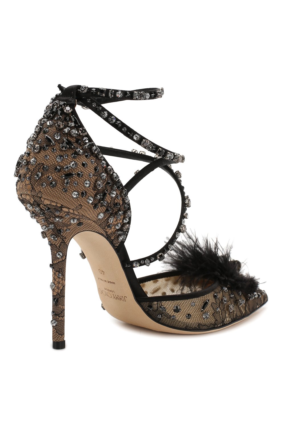 Текстильные туфли odette 100 JIMMY CHOO, арт. ODETTE100WQQ, фото 4