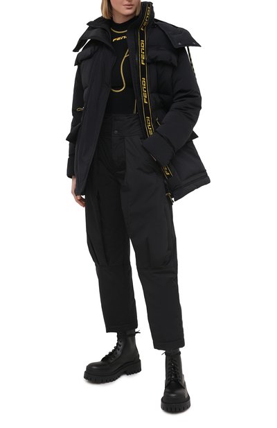 Брюки FENDI черного цвета по цене 148000 руб., арт. FAB220 AEQN, фото 2 Брюки FENDI, арт. FAB220 AEQN, фото 2