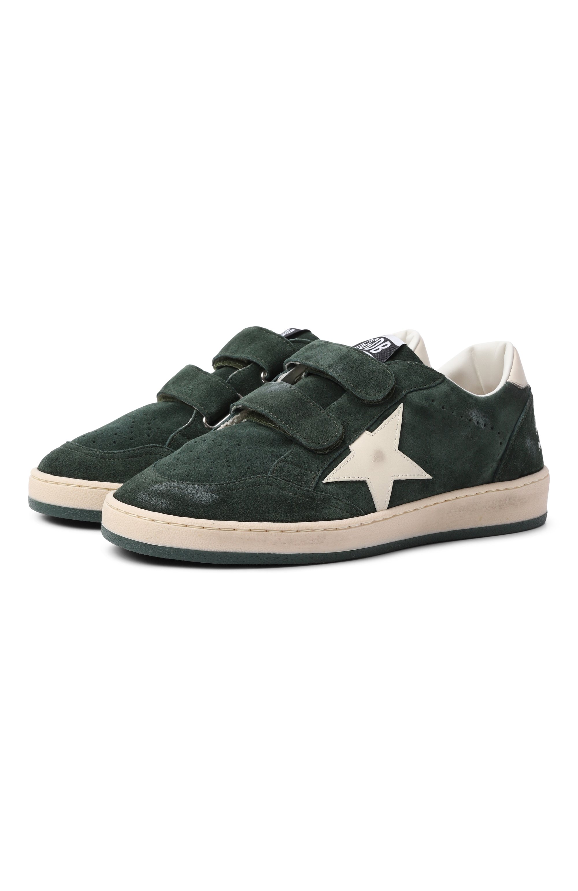 Замшевые кеды ball star GOLDEN GOOSE DELUXE BRAND, арт. GTF00501.F008055, фото 1