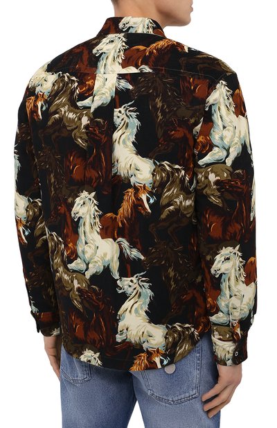 Хлопковая куртка-рубашка KENZO разноцветного цвета по цене 43600 руб., арт. FA65CH5059PF, фото 4 Хлопковая куртка-рубашка KENZO, арт. FA65CH5059PF, фото 4