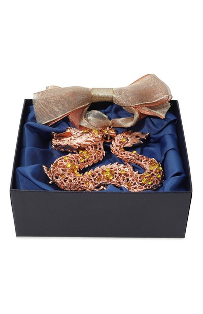 Елочная игрушка дракон TSAR золотого цвета по цене 25800 руб., арт. 130828, фото 4 Елочная игрушка дракон TSAR, арт. 130828, фото 4