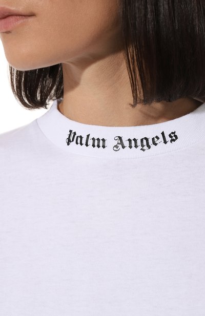 Хлопковая футболка PALM ANGELS, арт. PWAA023C99JER0020110, фото 5