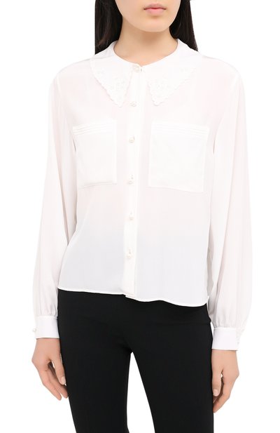 Шелковая блузка MIU MIU, арт. MK1430-102-F0K74, фото 3