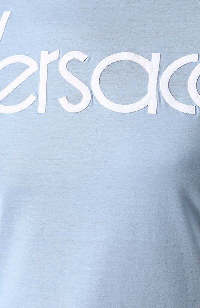 Хлопковая футболка с логотипом бренда VERSACE, арт. A80805/A201952, фото 5