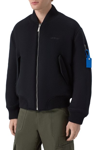 Кашемировый бомбер OFF-WHITE, арт. 0MEH05JF25FAB001, фото 3