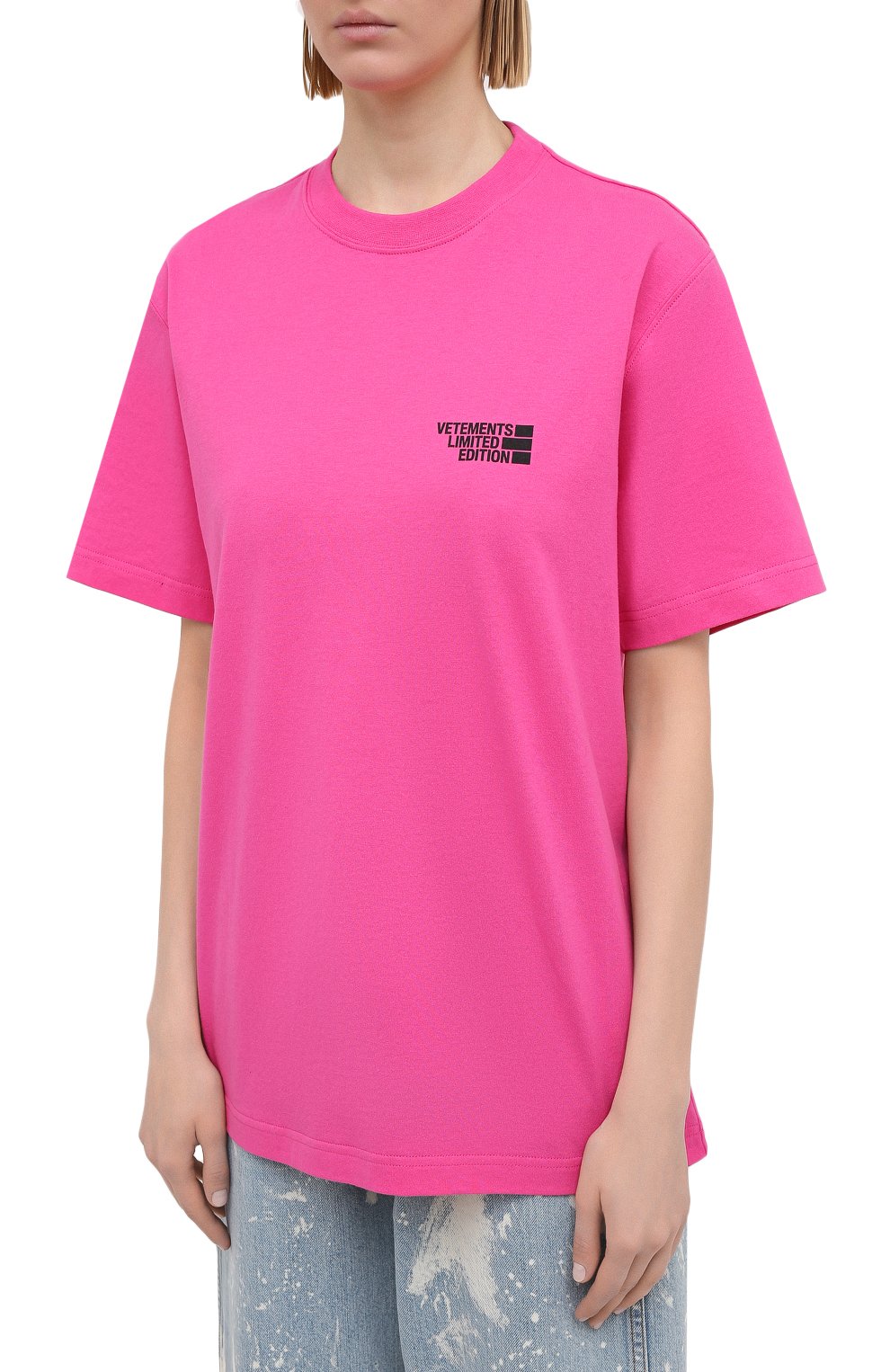 Хлопковая футболка VETEMENTS, арт. UE51TR720P 1611/W, фото 3