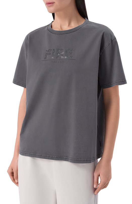 Хлопковая футболка Bogner Fire+Ice 54519608 Серый  54519608 Фото 3