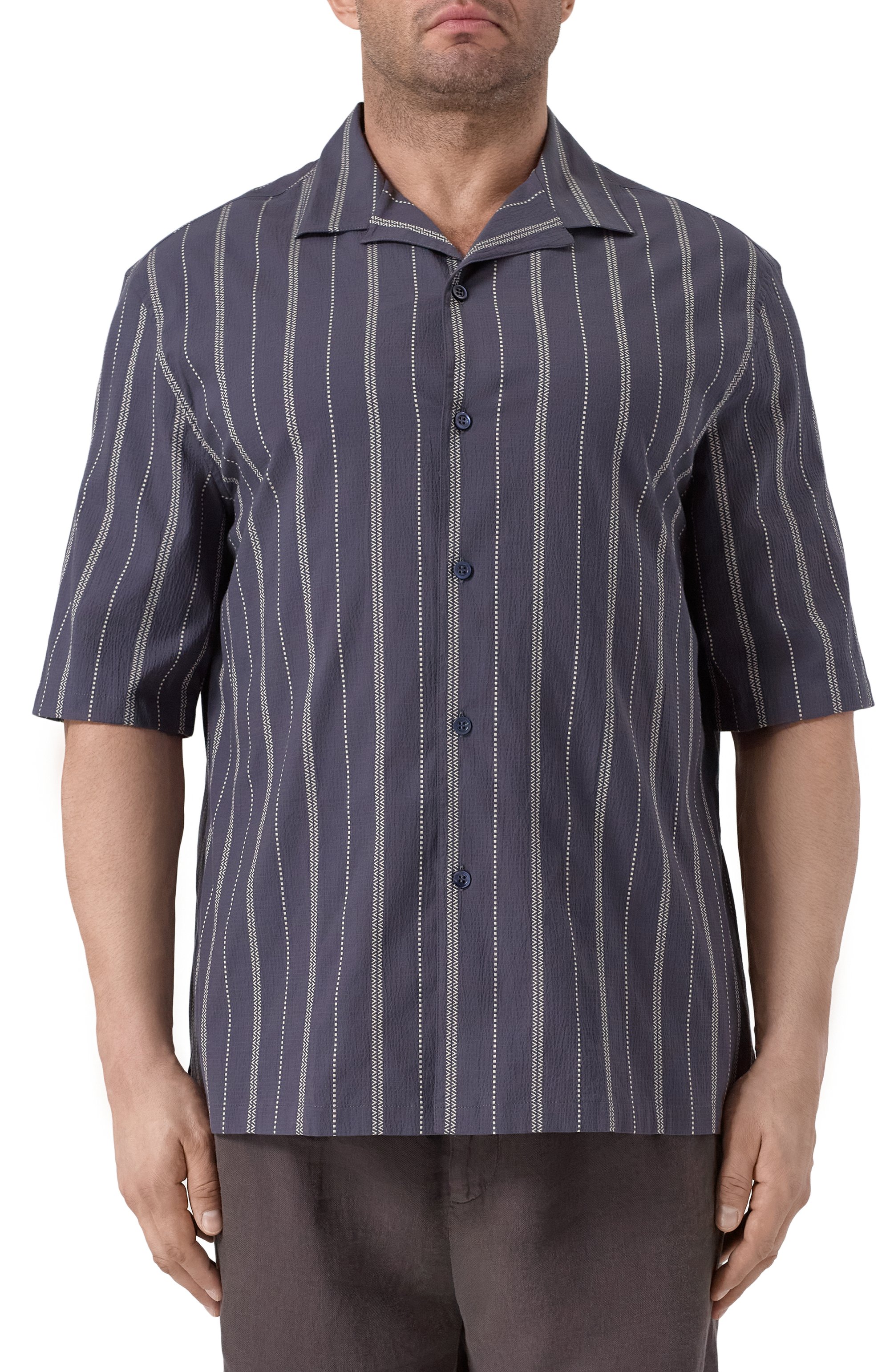 Хлопковая рубашка BRUNELLO CUCINELLI, арт. MM6830615W, фото 3