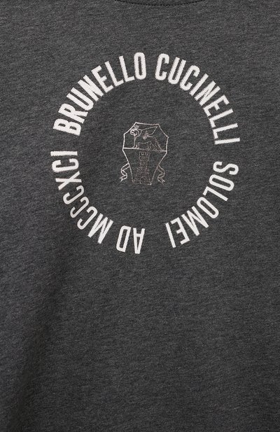 Хлопковый лонгслив BRUNELLO CUCINELLI, арт. B0T81T454C, фото 3