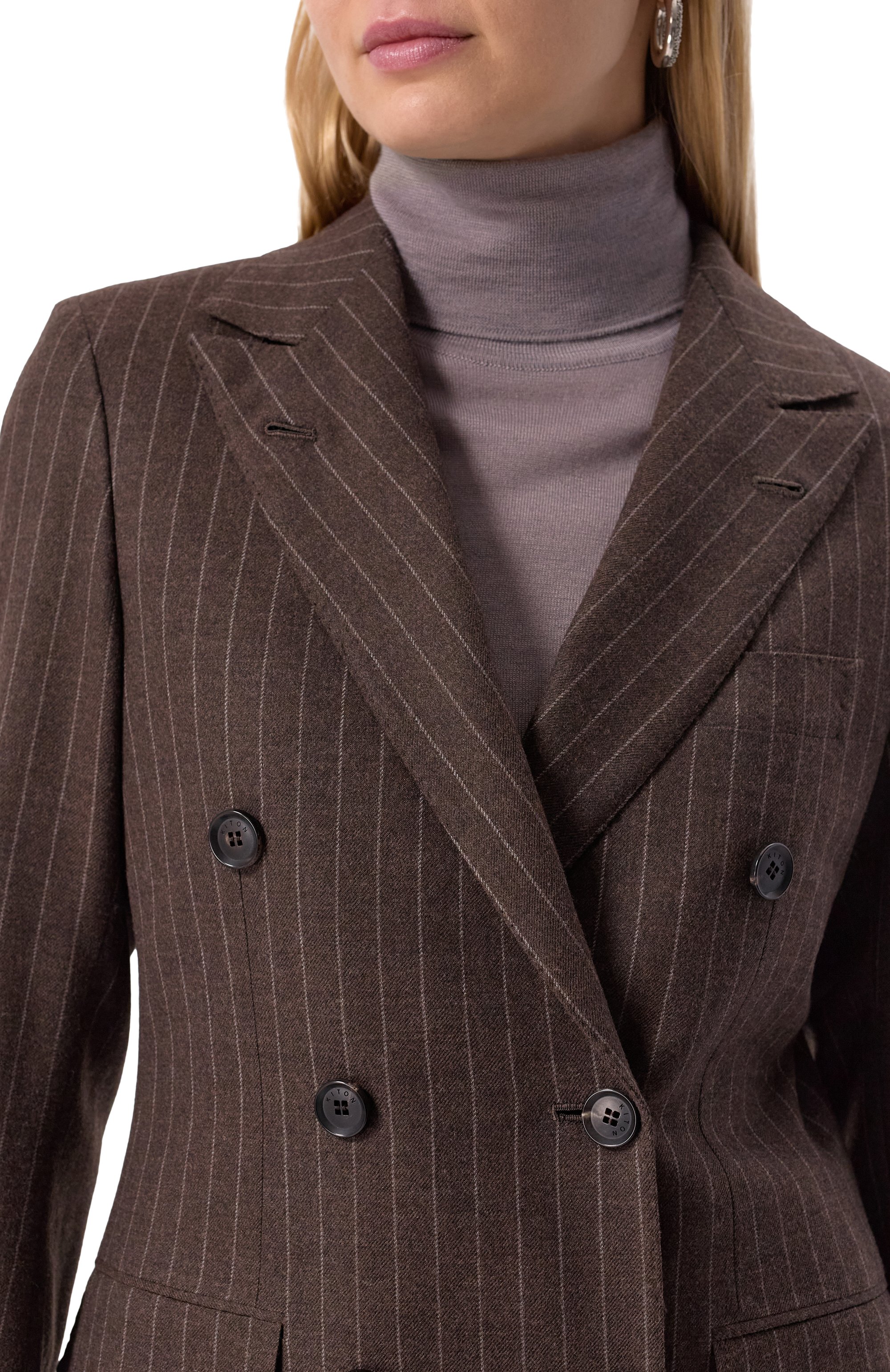 Шерстяной жакет KITON, арт. D58503K0548E01, фото 5