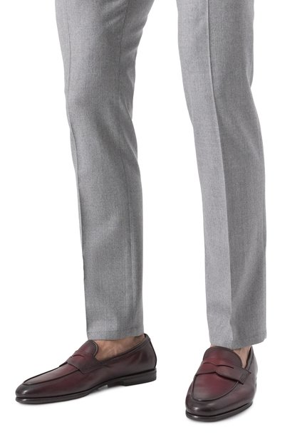 Кожаные пенни-лоферы carlo SANTONI, арт. MCNG18837SI9KMEM, фото 3