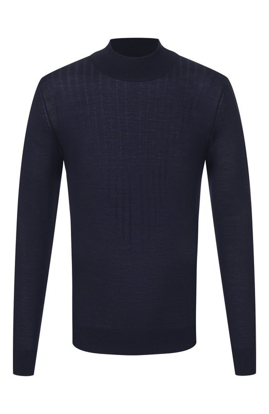 Джемпер из шерсти и шелка Zilli KMN001M0230VZRD00_001 Синий KMN001M0230VZRD00_001