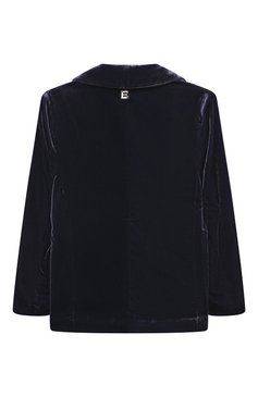 Детский костюм из вискозы ERMANNO SCERVINO темно-синего цвета, арт. SFCD001C/VE137/3A-8A | Фото 3 (Материал сплава: Проставлено; Рукава: Длинные; Материал внешний: Вискоза; Материал подклада: Вискоза; Драгоценные камни: Проставлено)
