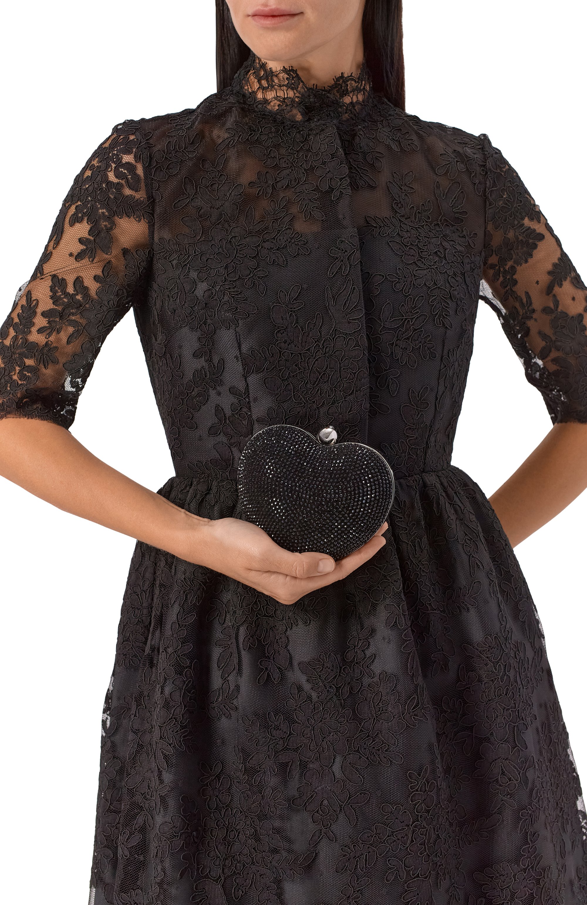 Клатч crystal heart MACH & MACH, арт. MMCB-BG0020-SUE-BLK, фото 2