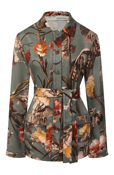 Женская блузка с поясом OFF-WHITE, арт. 0WGA051E19B170854199