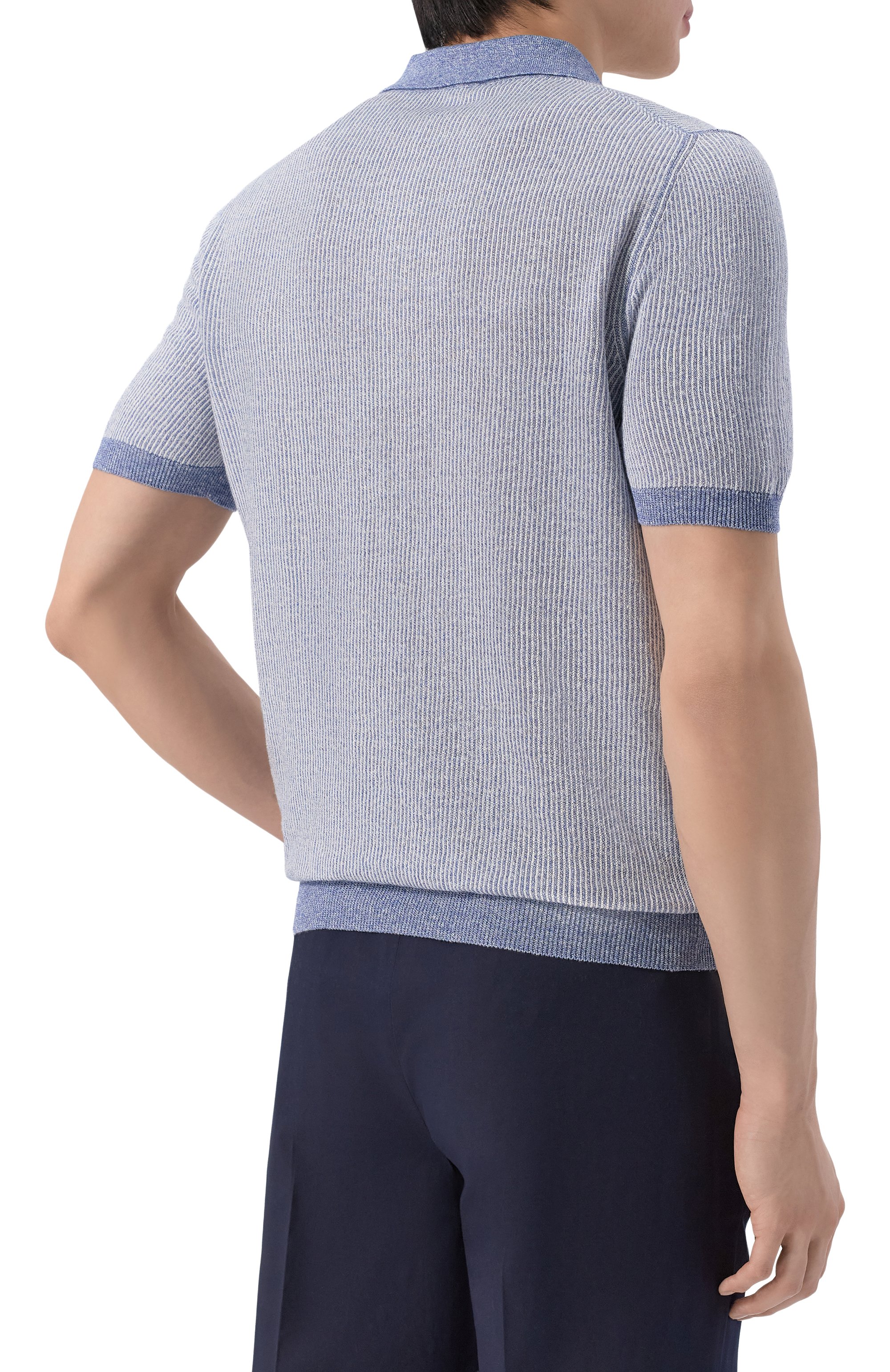 Поло изо льна и хлопка GRAN SASSO, арт. 57172/18647, фото 4