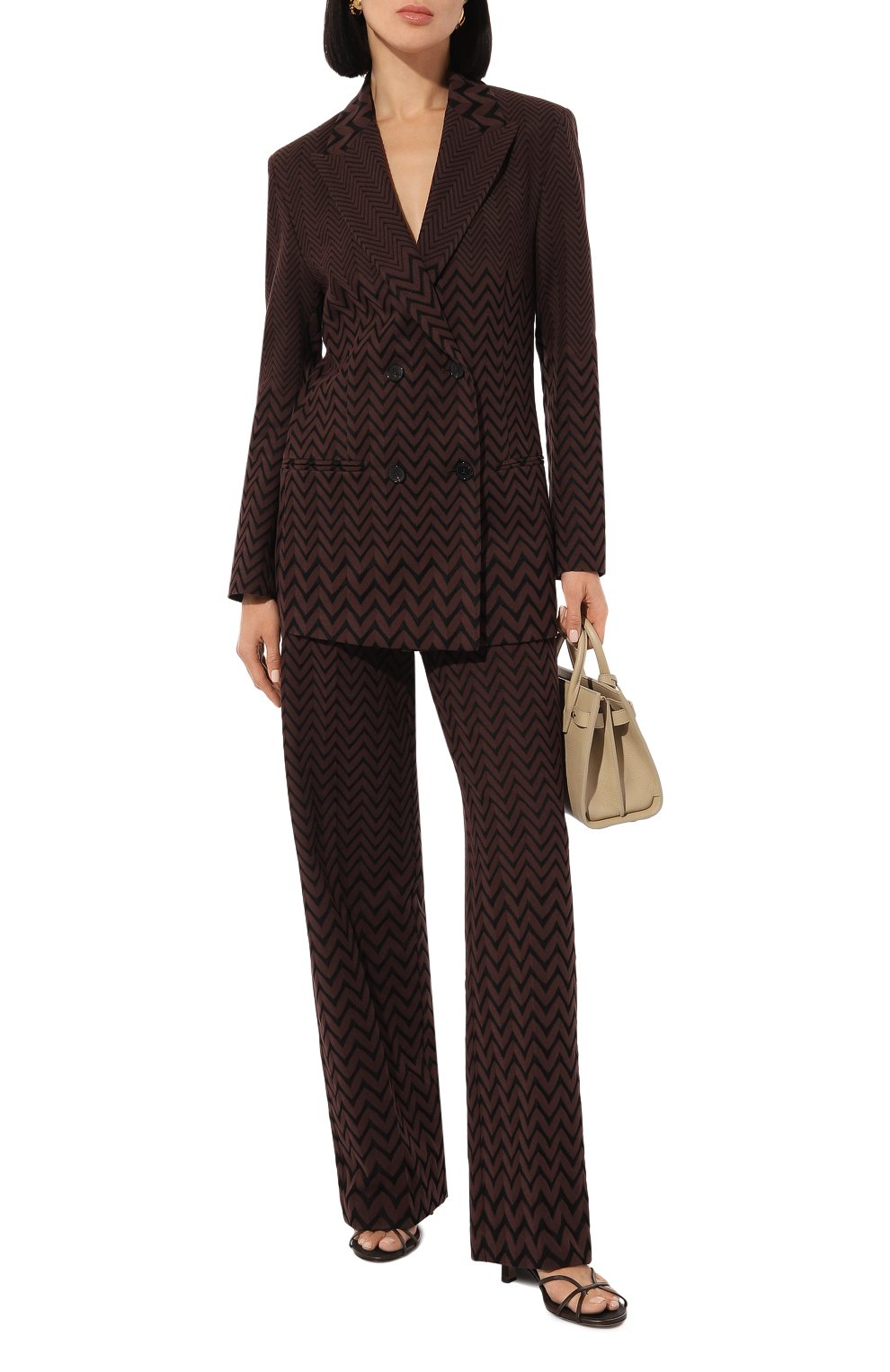 Брюки из хлопка и вискозы MISSONI, арт. DS24WI0P/BR00JE, фото 2