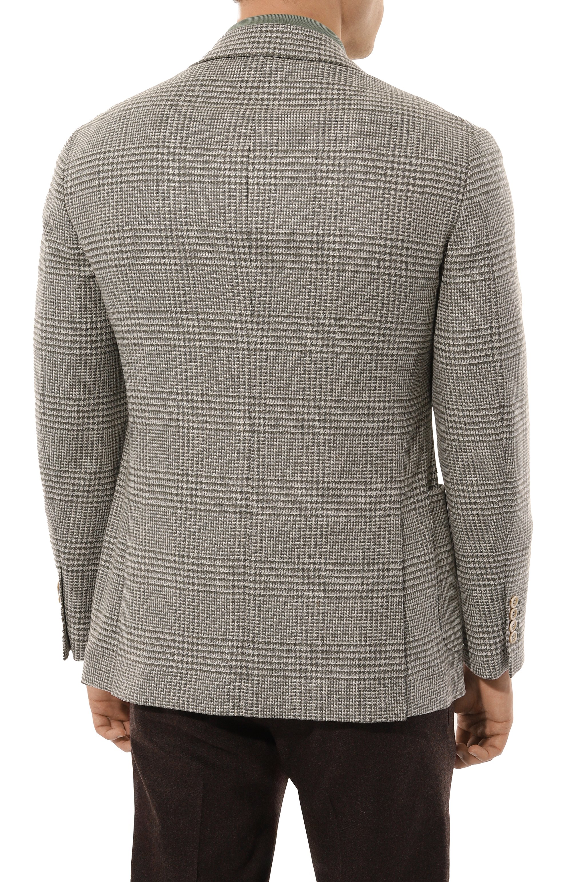 Пиджак из шерсти и шелка BRUNELLO CUCINELLI, арт. MY4687BND, фото 6