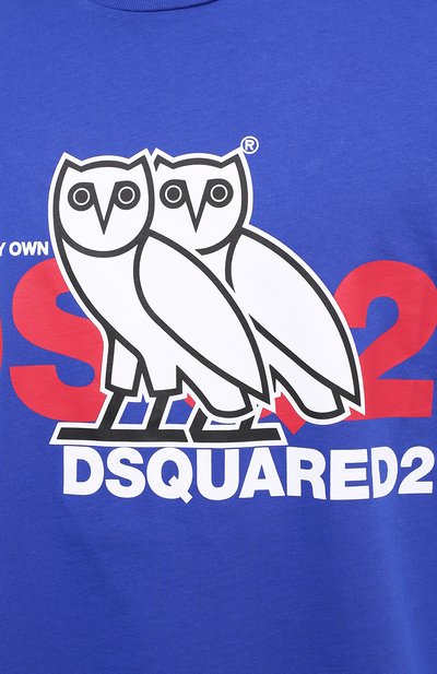 Хлопковая футболка d2 x ovo DSQUARED2, арт. S74GD0765/S23009, фото 5