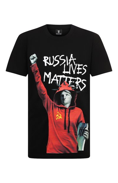 Хлопковая футболка DIEGO VENTURINO, арт. FW21-DV TS0 WWE-RLM, фото 1