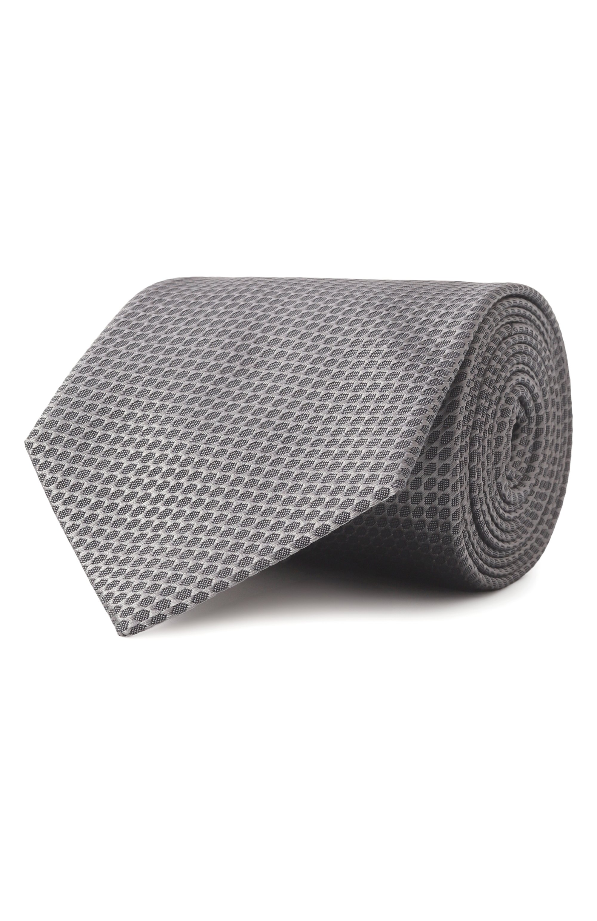 Шелковый галстук CANALI серого цвета по цене 18500 руб., арт. 18/HJ04177, фото 1 Шелковый галстук CANALI, арт. 18/HJ04177, фото 1