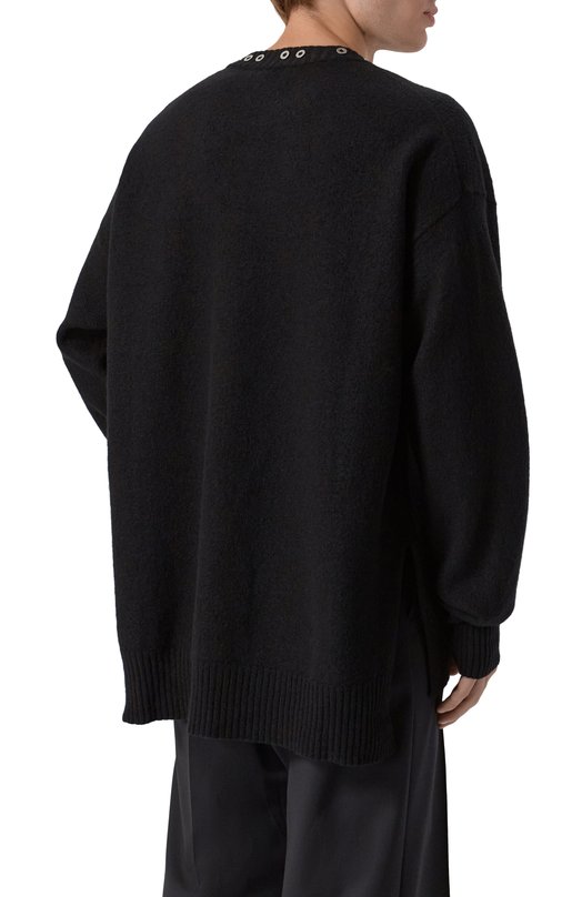 Шерстяной свитер Jil Sander J22GP0267-J14603 Чёрный  J22GP0267-J14603 Фото 4