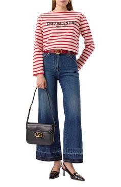 Женская сумка 9to5​ VALENTINO черного цвета, арт. 6W2B0R15/UHF | Фото 7 (Размер: small; Ремень/цепочка: На ремешке; Материал: Натуральная кожа)