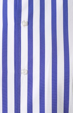 Женская хлопковая рубашка RALPH LAUREN синего цвета, арт. 290649380 | Фото 5 (Рукава: Длинные; Материал внешний: Хлопок; Статус проверки: Проверена категория; Принт: С принтом, Полоска; Женское Кросс-КТ: Рубашка-одежда; Стили: Кэжуэл; Длина (для топов): Стандартные; Региональные ограничения белый список (Axapta Mercury): RU; Драгоценные камни: Проставлено; Материал сплава: Проверено, Проставлено)
