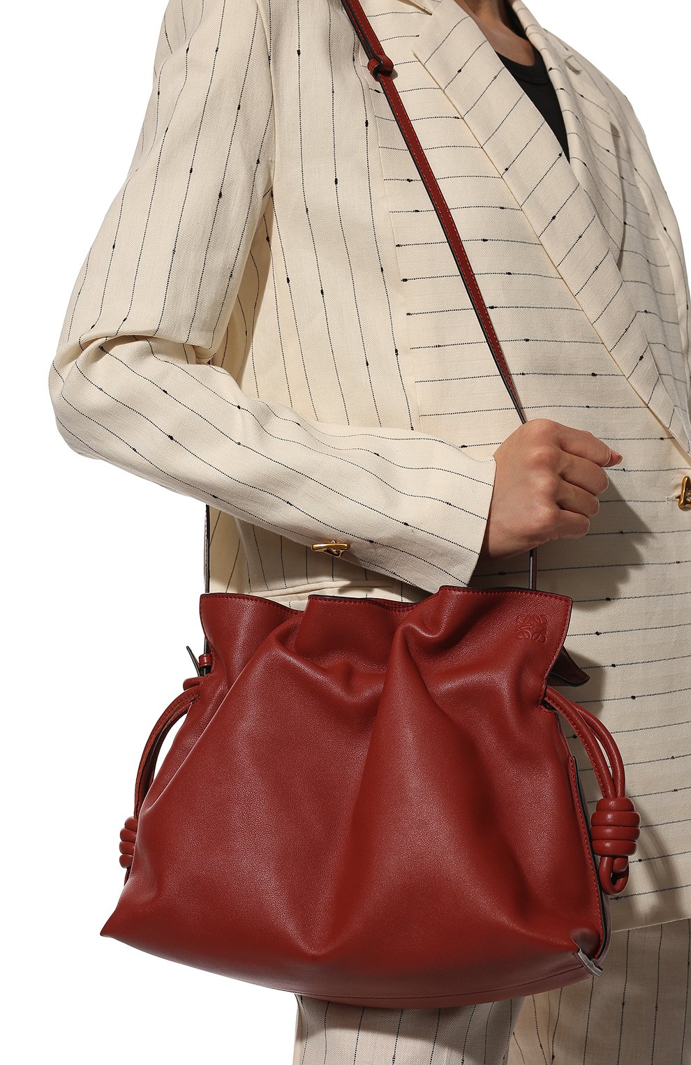 Клатч flamenco LOEWE красного цвета по цене 248500 руб., арт. A411FC1X35, фото 2 Клатч flamenco LOEWE, арт. A411FC1X35, фото 2