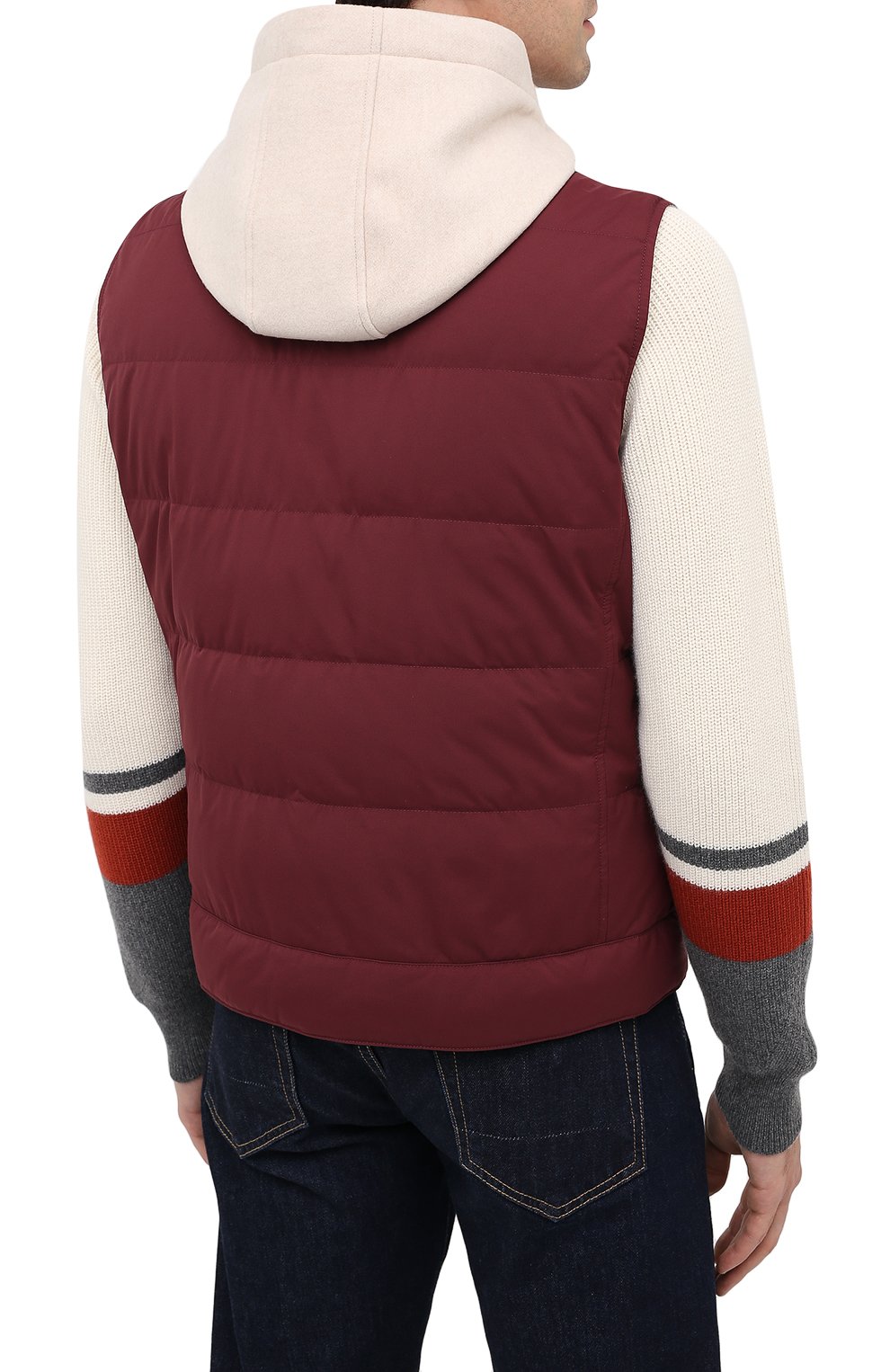 Пуховый жилет BRUNELLO CUCINELLI, арт. MM4593870G, фото 4