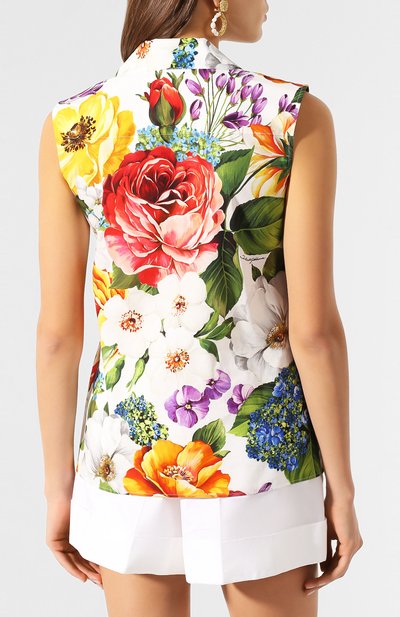 Хлопковая блузка DOLCE & GABBANA, арт. F5M12T/HS5F9, фото 4