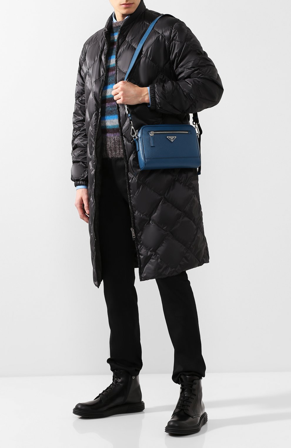 Кожаная сумка PRADA, арт. 2VH063-9Z2-F0285-OOO, фото 2