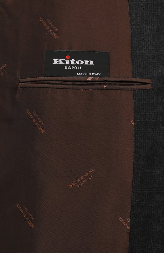 Шерстяной костюм Kiton UA81K0101E24 Серый  UA81K0101E24 Фото 9