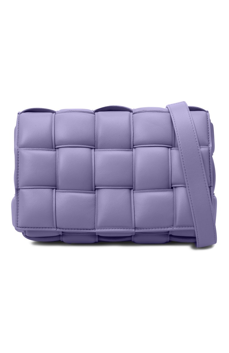 Женская сумка padded cassette BOTTEGA VENETA сиреневого цвета, арт. 591970/VCQR1 | Фото 5 (Материал: Натуральная кожа; Сумки-технические: Сумки через плечо; Размер: medium; Ремень/цепочка: На ремешке; Региональные ограничения белый список (Axapta Mercury): RU)