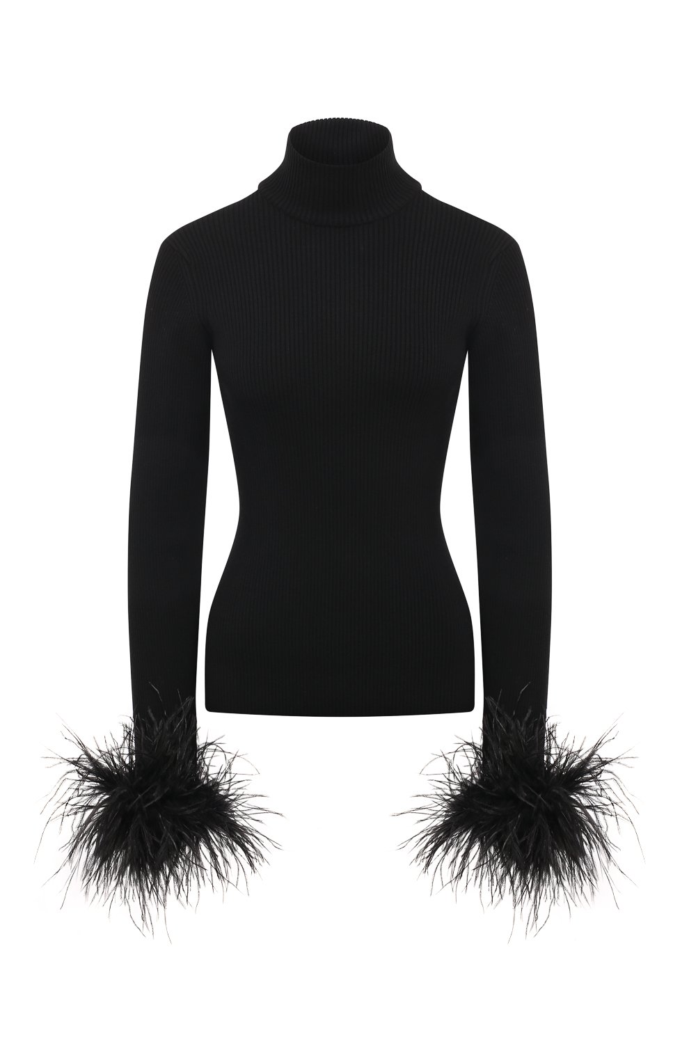 Водолазка с отделкой перьями ALINE, арт. AL160601-1, фото 1