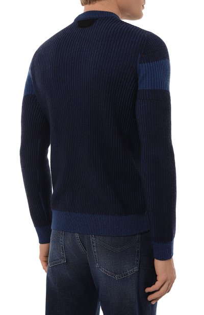 Свитер из кашемира и шерсти ZILLI темно-синего цвета по цене 106500 руб., арт. KRN001M0223VBIC00, фото 4 Свитер из кашемира и шерсти ZILLI, арт. KRN001M0223VBIC00, фото 4