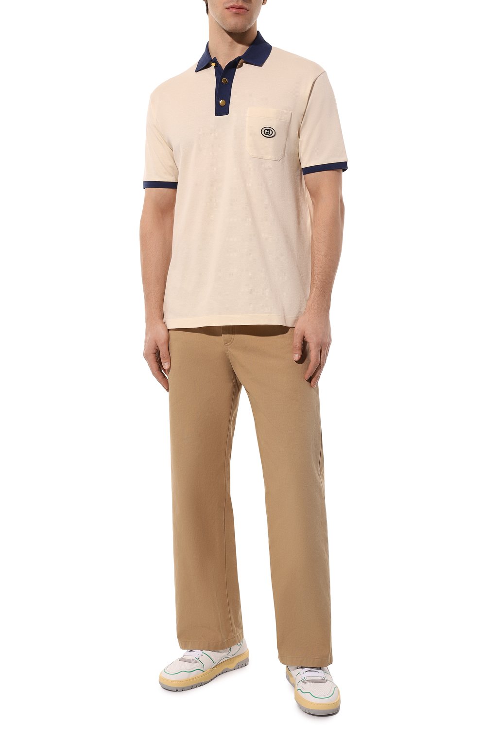 Хлопковое поло GUCCI, арт. 625323 XJCNZ, фото 2