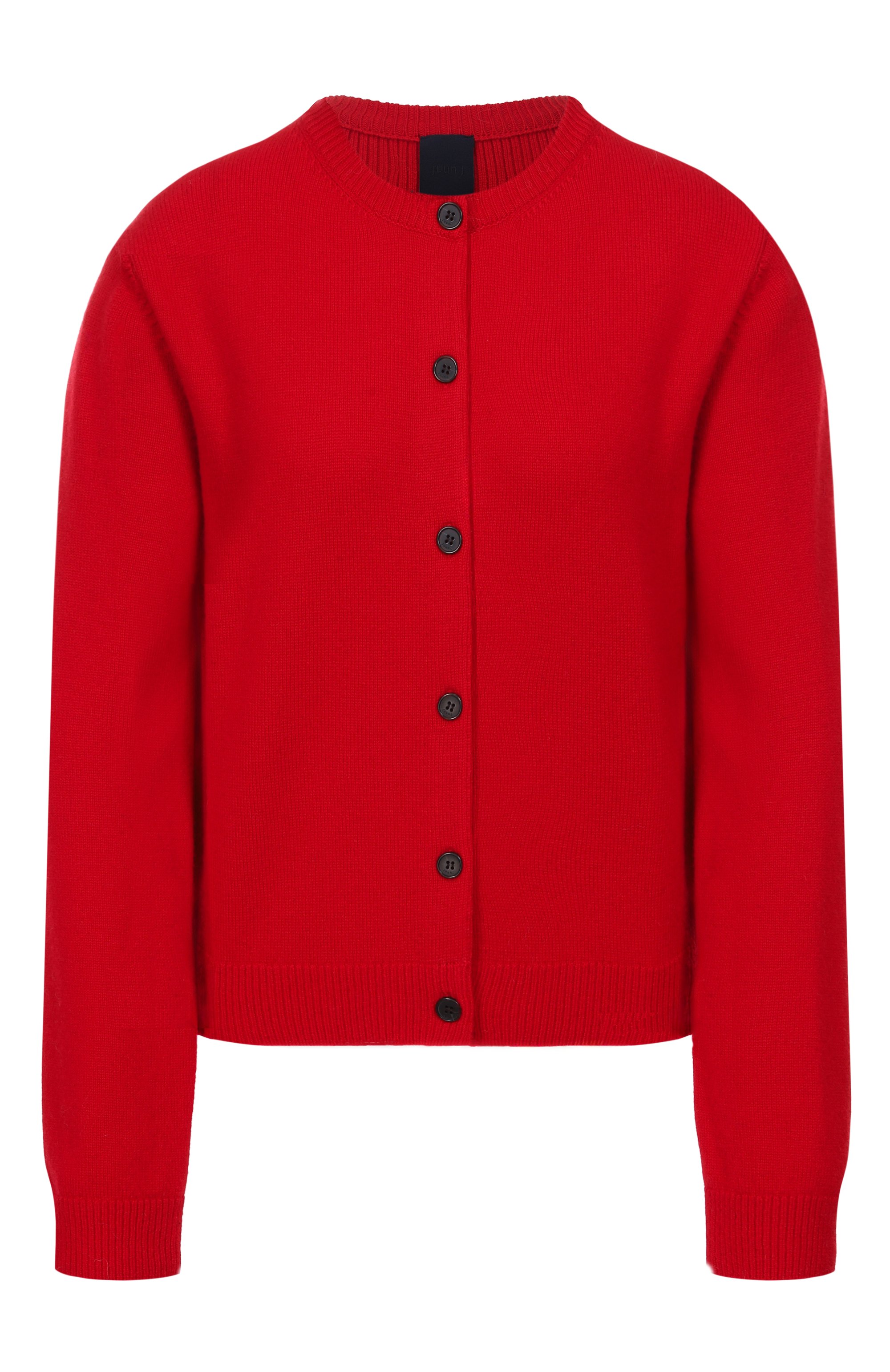 Кардиган из шерсти и кашемира JUUN.J красного цвета по цене 59400 руб., арт. JW5X5AW03, фото 1 Кардиган из шерсти и кашемира JUUN.J, арт. JW5X5AW03, фото 1