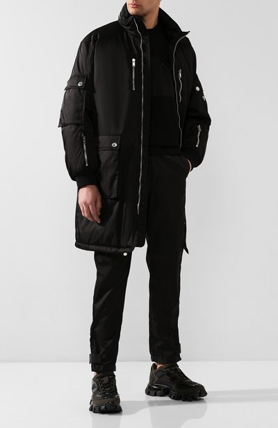 Текстильные кроссовки PRADA, арт. 2EG293-3KZU-F0P80, фото 2