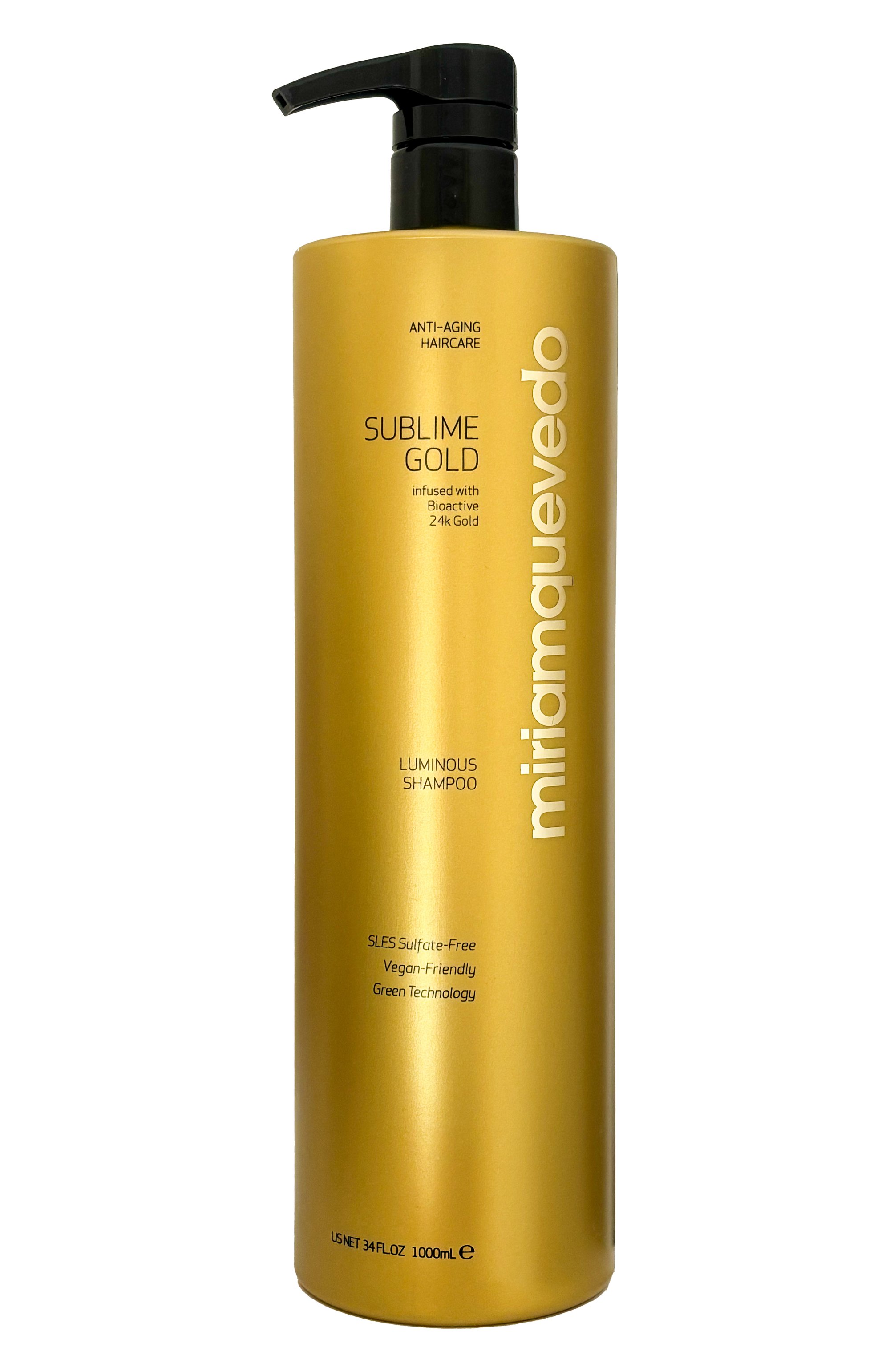 Золотой шампунь для сияния волос sublime gold (1000ml) MIRIAMQUEVEDO, арт. 9780, фото 1