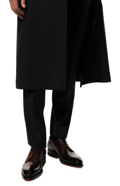 Кожаные дерби SANTONI, арт. MCCG18171MC8HFULT50, фото 3