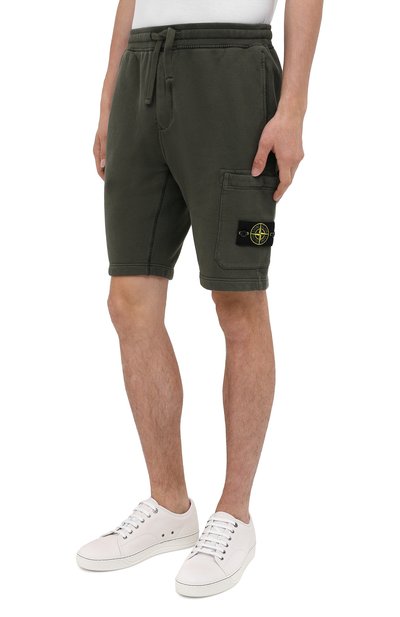 Хлопковые шорты STONE ISLAND, арт. 731564620, фото 3
