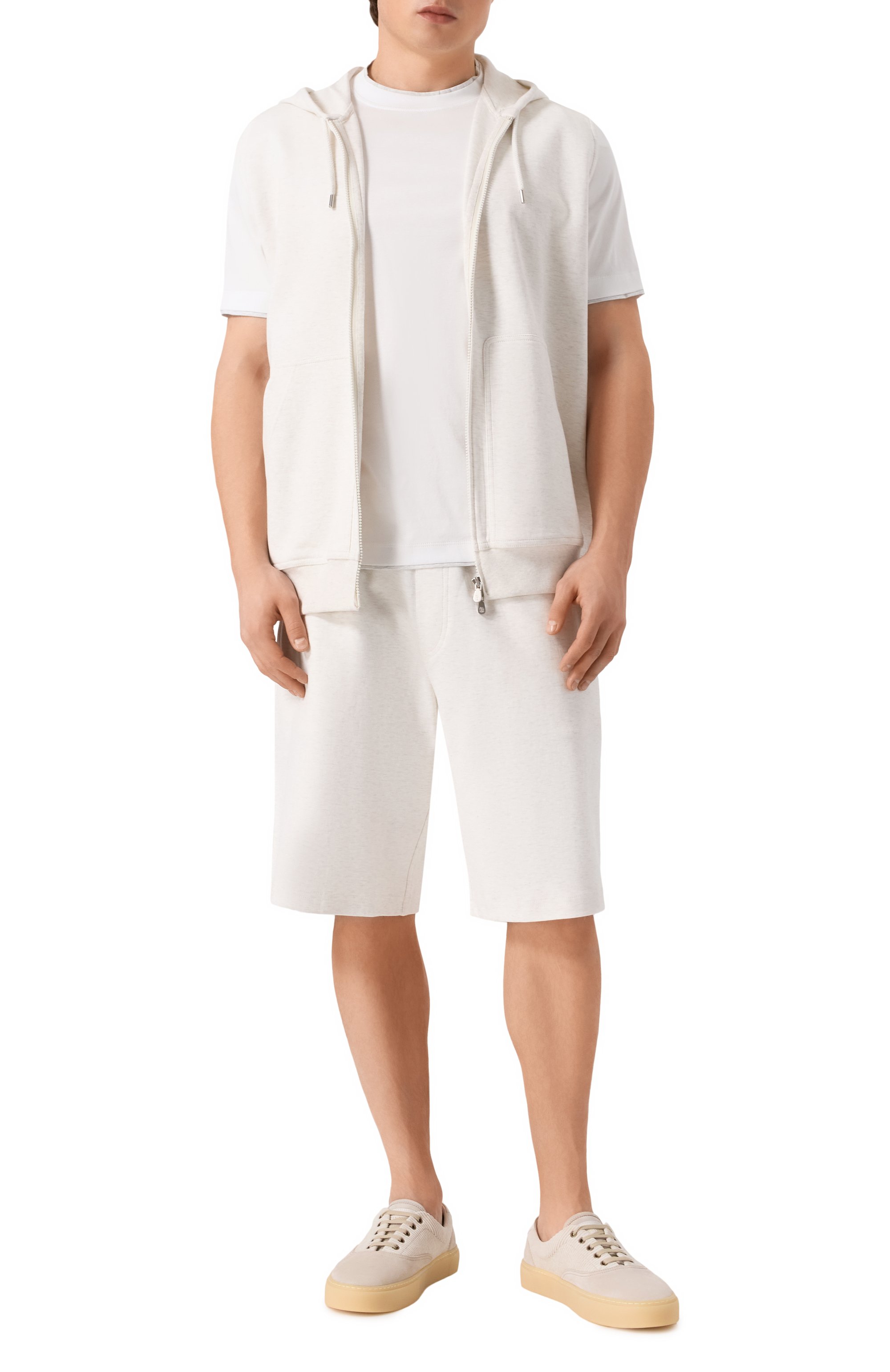 Хлопковые шорты BRUNELLO CUCINELLI, арт. MR8073242G, фото 2