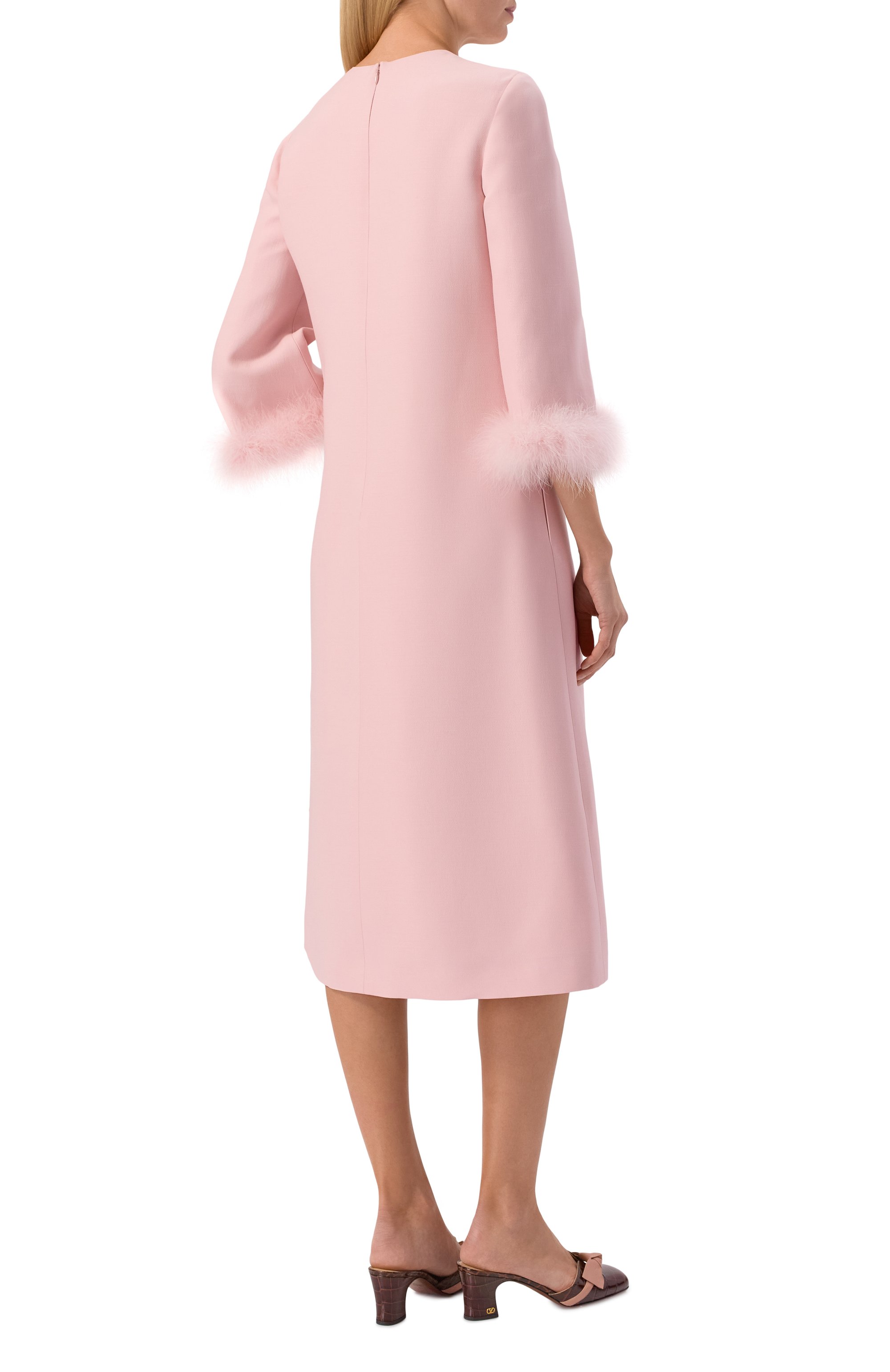 Платье из шерсти и шелка VALENTINO, арт. 8B3VAJJ0/1CF, фото 3