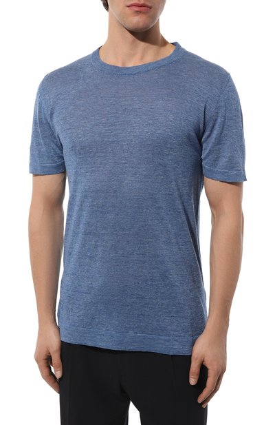 Футболка изо льна и шелка IL BORGO CASHMERE, арт. MS54-735-02G0, фото 3