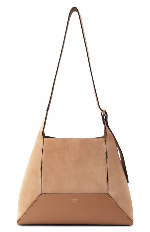 Сумка Diamond Hobo medium Jimmy Choo DIAM0ND H0B0/M/SUE Бежевый DIAM0ND H0B0/M/SUE